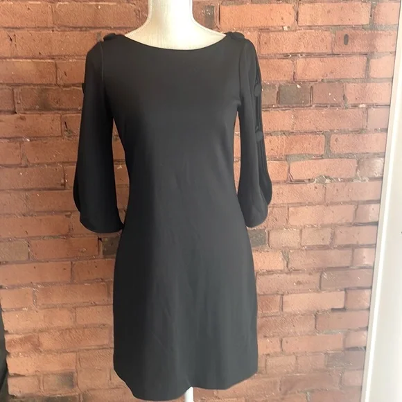 abs collection black dress Long Sleeve Black Satin Prom Dresses with Pockets Red Formal Dress FD1 –  Viniodress main image 1
